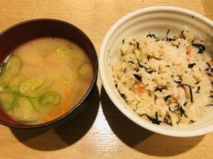 串ひろ 菜の鳥御膳ごはんみそ汁