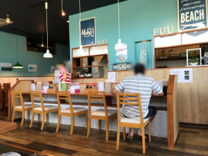 風天 小針 店内1