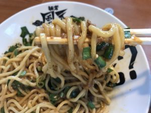 風天 小針 まぜそば麺リフト