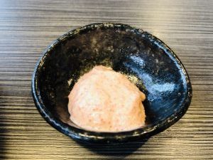 背脂三銃士 まぜそばトッピング 明太マヨ
